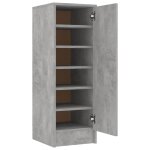 Vidaxl armoire � chaussures gris b�ton 32x35x92 cm agglom�r�