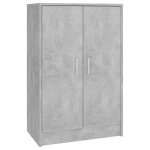 Vidaxl armoire  chaussures gris bton 60x35x92 cm agglomr