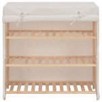 Vidaxl armoire  chaussures avec housse blanc 79x40x80 cm tissu