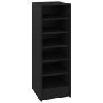 Vidaxl armoire  chaussures noir 31, 5x35x90 cm agglomr