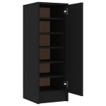 Vidaxl armoire  chaussures noir 32x35x92 cm agglomr