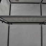 Vidaxl armoire avec compartiments et barres gris 150x45x175 cm tissu Vidaxl armoire avec compartiments et barres gris 150x45x175 cm tissu