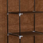 Vidaxl armoire avec compartiments et barres marron 150x45x175 cm tissu Vidaxl armoire avec compartiments et barres marron 150x45x175 cm tissu