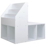 Vidaxl armoire pour enfants avec banc blanc 60x78x78 cm mdf
