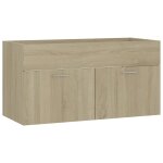 Vidaxl armoire d'�vier ch�ne sonoma 90x38, 5x46 cm agglom�r�