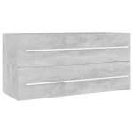 Vidaxl armoire d'�vier gris b�ton 100x38, 5x48 cm agglom�r�