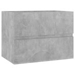 Vidaxl armoire d'�vier gris b�ton 60x38, 5x45 cm agglom�r�
