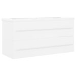 Vidaxl armoire d'�vier avec lavabo int�gr� blanc agglom�r�
