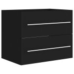 Vidaxl armoire d'vier noir 60x38, 5x48 cm agglomr
