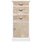 Vidaxl armoire latrale 38 x 28 x 86 cm bois de paulownia