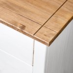 Vidaxl armoire latrale blanc 80x40x73 cm pin assortiment panama