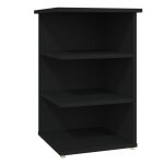 Vidaxl armoire latrale noir 35x35x55 cm agglomr