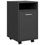 Vidaxl armoire latrale avec roues gris 33x38x60 cm agglomr