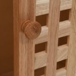 Vidaxl armoire pour lavabo bois de noyer massif 66 x 29 x 61 cm