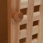 Vidaxl armoire pour lavabo avec miroir bois de noyer massif