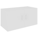 Vidaxl armoire murale blanc 80x39x40 cm agglomr