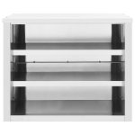 Vidaxl armoire murale de cuisine 90x40x75 cm acier inoxydable