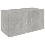 Vidaxl armoire murale gris b�ton 80x39x40 cm agglom�r�