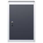 Vidaxl armoire � outils murale style industriel m�tal gris et noir