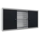 Vidaxl armoire  outils murale style industriel mtal gris et noir