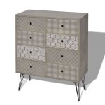 Vidaxl armoire de rangement avec 8 tiroirs gris