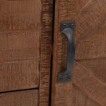Vidaxl armoire de rangement bois de sapin massif 64x33, 5x75 cm marron