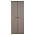 Vidaxl armoire de rangement de jardin marron 65x45x172 cm pp