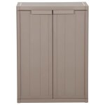 Vidaxl armoire de rangement de jardin marron 65x45x88 cm pp