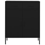 Vidaxl armoire de rangement noir 80x35x101, 5 cm acier