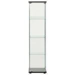 Vidaxl armoire de rangement verre tremp blanc