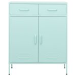 Vidaxl armoire de rangement vert menthe 80x35x101, 5 cm acier