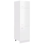 Vidaxl armoire de rfrigrateur blanc brillant 60x57x207 cm agglomr