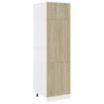 Vidaxl armoire de rfrigrateur chne sonoma 60x57x207 cm agglomr