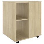 Vidaxl armoire  roulettes chne sonoma 60x53x72 cm agglomr