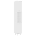 Vidaxl armoire de salle de bain blanc 30x30x179 cm agglomr