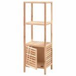 Vidaxl armoire de salle de bain bois de noyer 39, 5x35, 5x123 cm