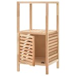 Vidaxl armoire de salle de bain bois de noyer 39, 5x35, 5x86 cm