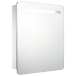 Vidaxl armoire de salle de bain à miroir led 68x9x80 cm Vidaxl armoire de salle de bain à miroir led 68x9x80 cm