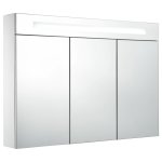 Vidaxl armoire de salle de bain à miroir led 88x13x62 cm Vidaxl armoire de salle de bain à miroir led 88x13x62 cm