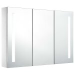 Vidaxl armoire de salle de bain à miroir led 89x14x62 cm Vidaxl armoire de salle de bain à miroir led 89x14x62 cm