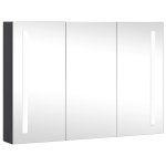 Vidaxl armoire de salle de bain � miroir � led 89x14x62 cm