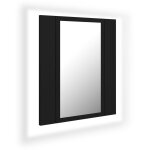 Vidaxl armoire de salle de bain à miroir à led noir 40x12x45 cm Vidaxl armoire de salle de bain à miroir à led noir 40x12x45 cm