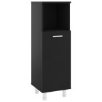 Vidaxl armoire de salle de bain noir 30x30x95 cm agglomr