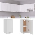 Vidaxl armoire suspendue blanc 29, 5x31x60 cm agglomr