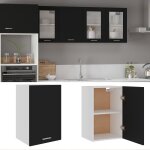 Vidaxl armoire suspendue noir 39, 5x31x60 cm agglom�r�