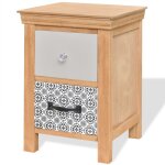 Vidaxl armoire  tiroir 34 x 34 x 46 cm bois massif