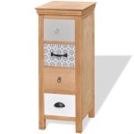 Vidaxl armoire  tiroir 35 x 35 x 90 cm bois massif