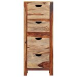 Vidaxl armoire  tiroirs 40x30x100 cm bois massif de sesham