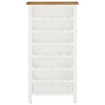 Vidaxl armoire  vin 56x32x110 cm bois de chne massif