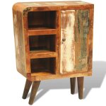 Vidaxl armoire vintage avec 1 porte bois massif de rcupration